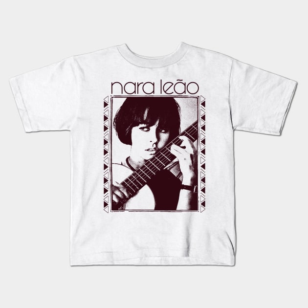 Nara Leão \\ Retro Original Fan Art Design Kids T-Shirt by DankFutura